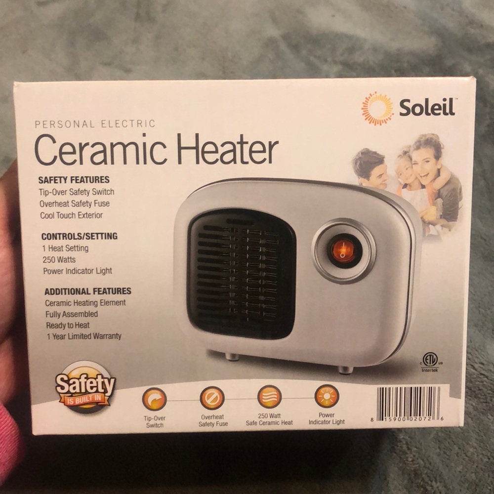 Soleil Personal Electric Ceramic Heater